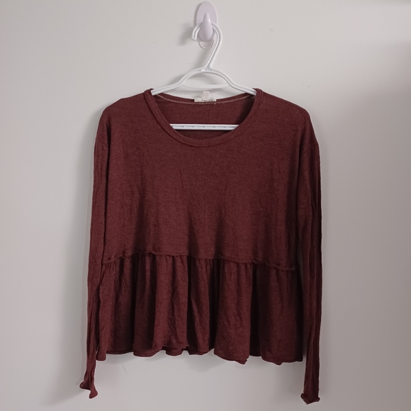 Wilfred Descartes Peplum Long Sleeve Top - Picture 3 of 8